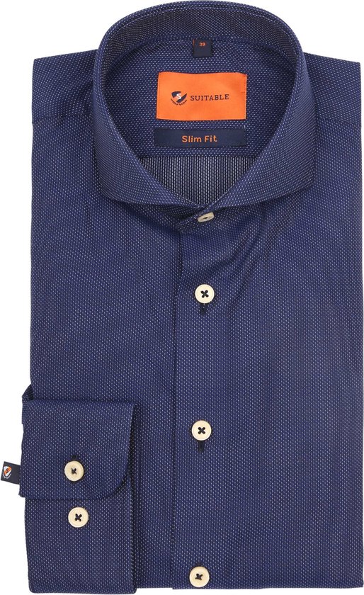 Convient – Chemise Point Marine – Homme – Taille 39 – Coupe slim