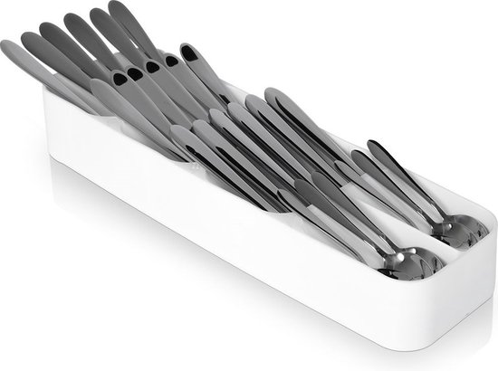 Bestekbak Wit 39×11,5 cm – Range-couverts – Cassette à couverts – Tiroir à couverts
