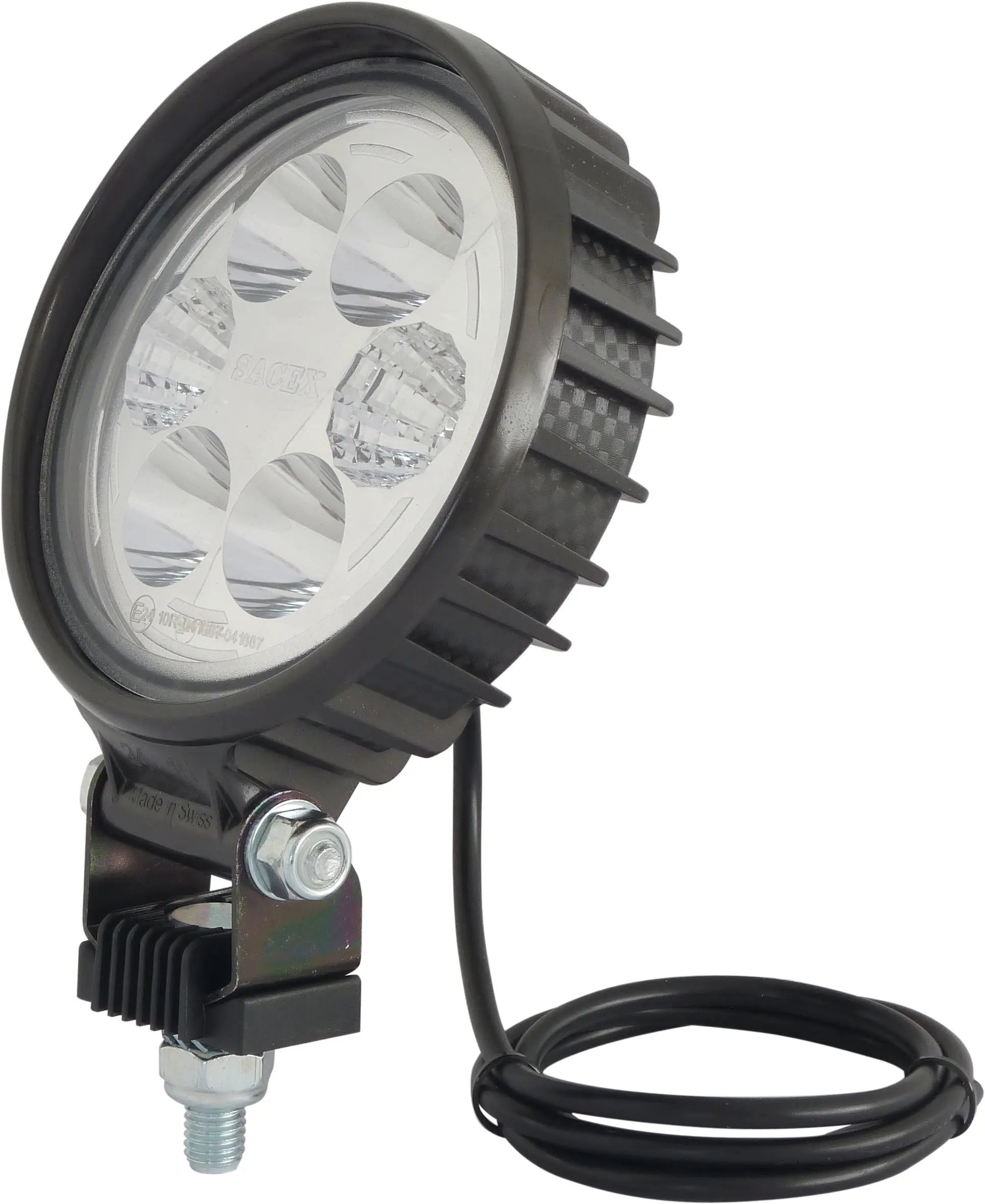 Phare de travail rond LED en carbone TOPCAR 17031