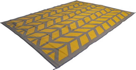 Bo-Camp Industrial – Chill Mat – Flaxton – Jaune – Medium Tapis multifonctionnel à utiliser à la fois comme tapis d&rsquo;extérieur et comme tapis de pique-nique