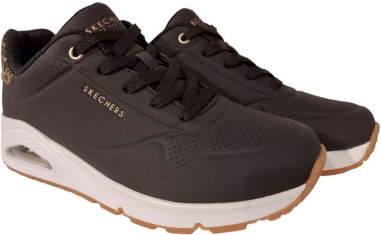Baskets Skechers 177093 BKLD UNO Jungle Nite Zwart Léopard