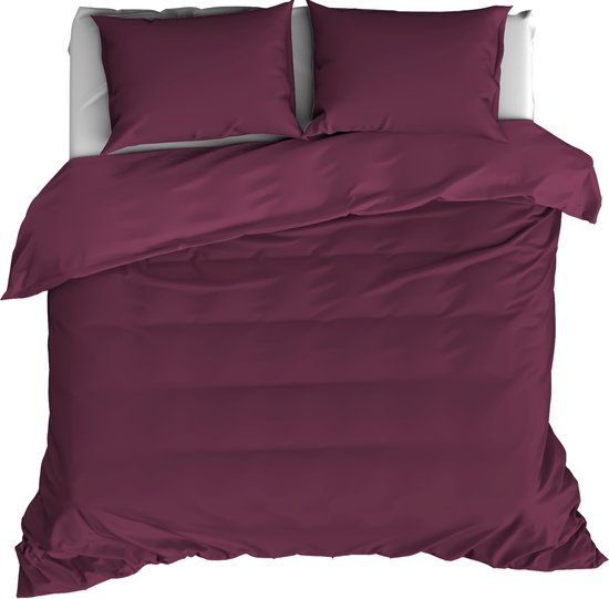 De Witte Lietaer Housse de couette Olivia 260×240 Cm Katoen Bordeaux