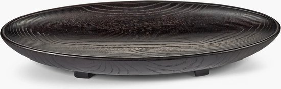 Bol Serax Uncharted Out of Lines 58,7 x 24,8 cm H 8 cm frêne carbonisé noir