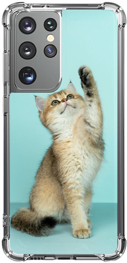 Coque transparente personnalisable avec photo pour Samsung Galaxy S21 Ultra | Anti-Shock