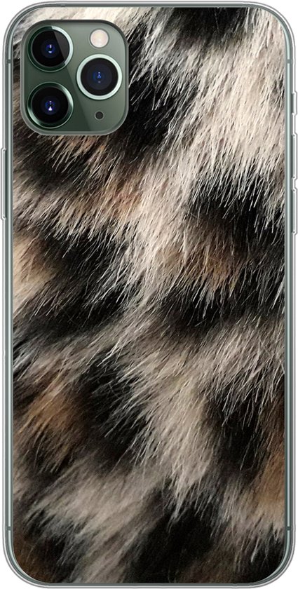 Coque iPhone 11 Pro Max – Imprimé panthère gros plan – Siliconen