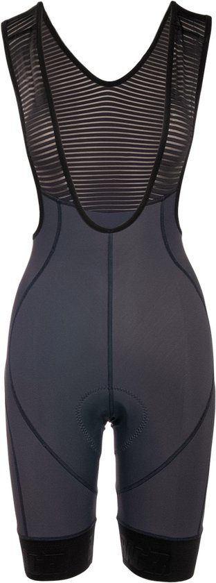 BIORACER Icon – Fietsbroek met Bretellen Zomer – Dames – Grijs – Ademend & Compressief – Aansluitend – Maat S