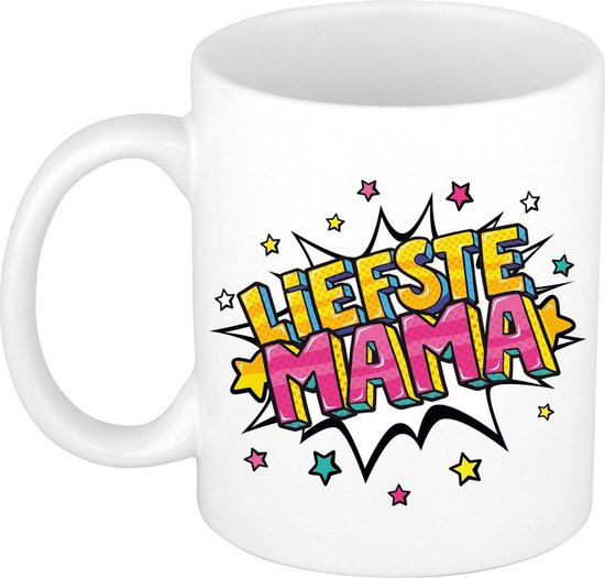 Chère maman cadeau tasse à café / tasse à thé blanc avec étoiles – 300 ml – céramique – fête des mères – tasse cadeau / tasse d&rsquo;appréciation
