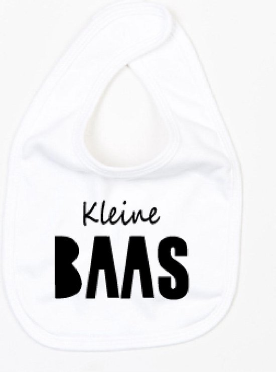 Bavoir Little Boss – Wit- Taille Unique