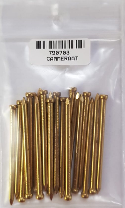 Clou en Messing – clou à tête fraisée – 2,7 x 50 mm – matériel de montage décoratif – 50 grammes
