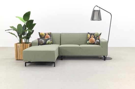 Canapé lounge Boavista Sunbrella avec méridienne – Heritage leaf – 2 pièces – droite
