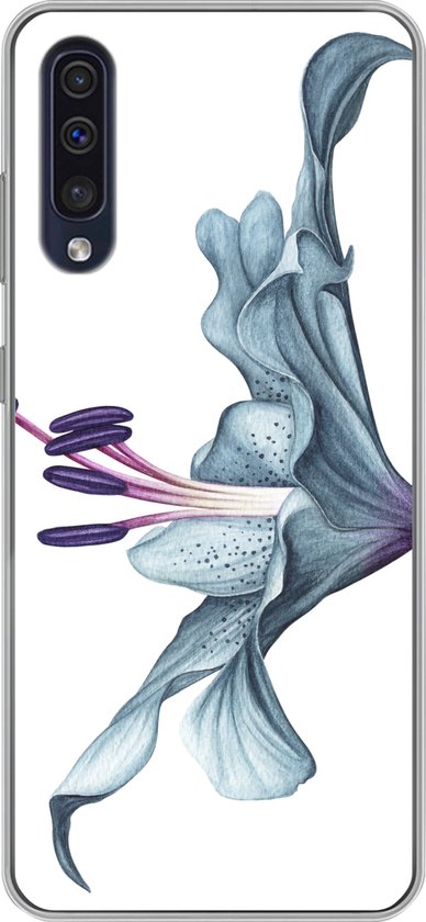 Coque Samsung Galaxy A30s – Fleurs – Aquarelle – Lys – Coque de téléphone en Siliconen
