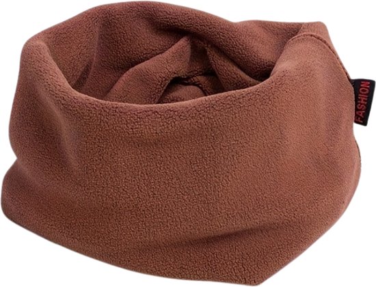 Bovista Cache-cou – Homme – Femme – Polaire – Moto – Bandana – Masque – Col roulé – Hiver – Écharpe – Rembourré – Hiver – Marron
