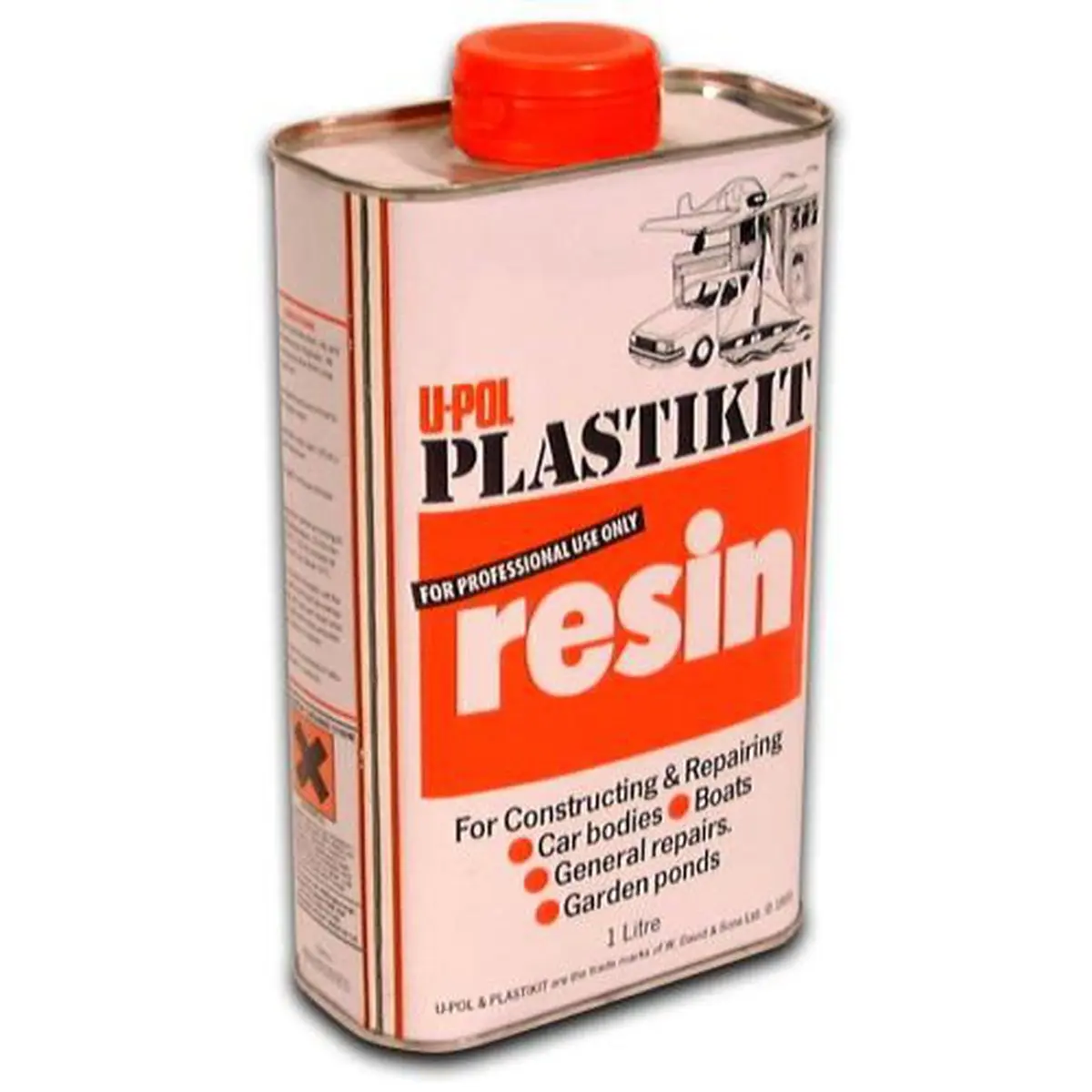 UPOL – Résine polyester – 1 litre – Opaque – RE/1