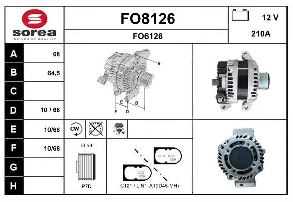 Alternateur SNRA FO8126