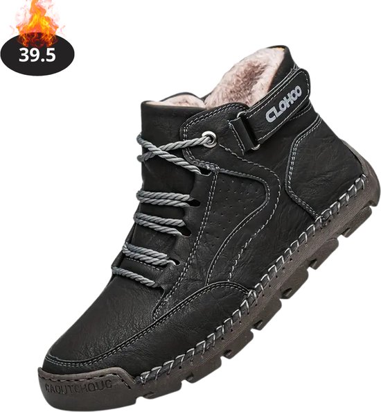 Chaussures pour femmes Bovista Homme – Baskets pour femmes Montantes – Confortables – Décontractées – Adultes – Avec Doublure – Zwart – Taille 39,5