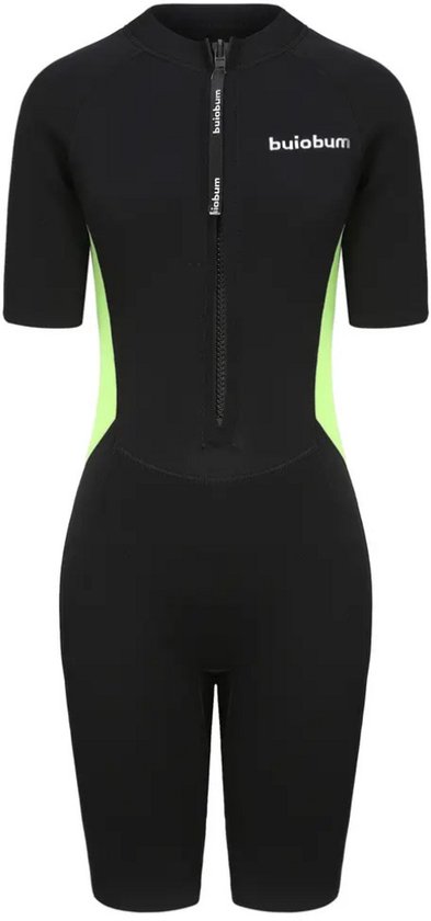 Combinaison Nivard Femme – Maillot de bain – Shorty – Combinaison de surf – Combinaison de plongée – Manches longues – Maillot de bain – Zwart – XXL