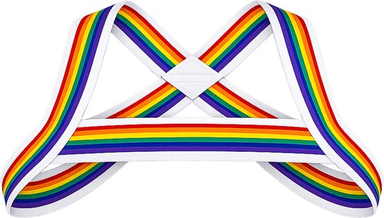 Barcode Berlin Harnais Pride Wit – TAILLE XS