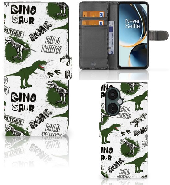 Coque de téléphone avec cartes adaptée au Dinosaurus OnePlus Nord CE 3 Lite