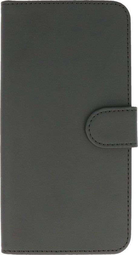 Coque Samsung Galaxy E7 Plain Bookstyle Zwart