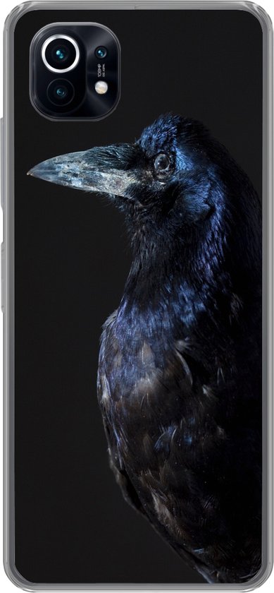 Coque Xiaomi Mi 11 – Vogel – Animaux – Zwart – Coque de téléphone en Siliconen