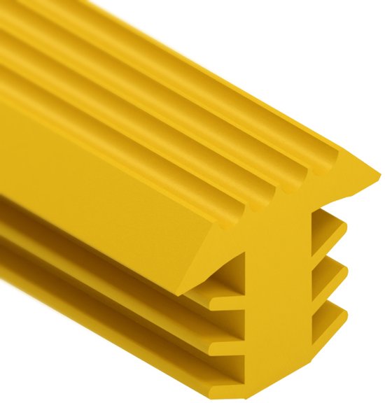 Caoutchouc Entrepôt | Bande antidérapante pour escaliers | Profilé antidérapant encastré pour escaliers | Rouleau de 12 mm, 25 mètres | Bande antidérapante pour escaliers en bois | Jaune