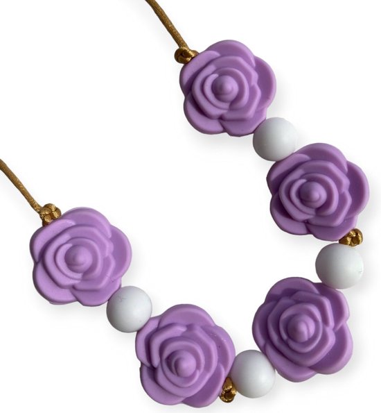 Chaîne de morsure | Donut | Lilas | Noir