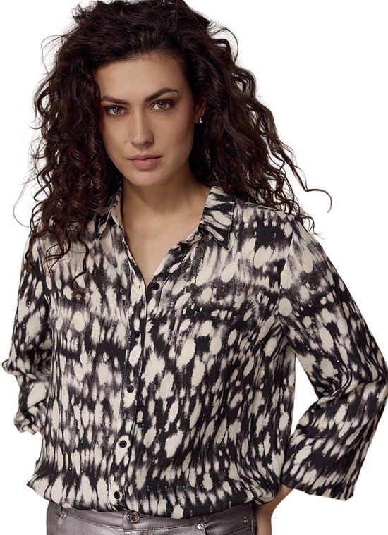 Blouse à pois nuageux