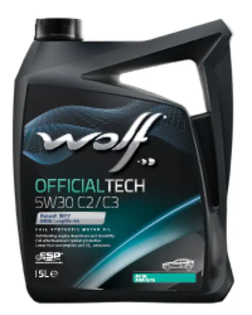 WOLF – Huile moteur OFFICIALTECH 5W30 C2/C3 – Bidon de 5 litres – 8332579