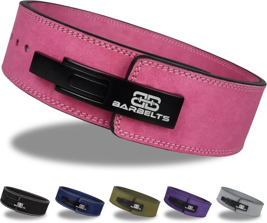 Barbelts Ceinture Powerlift rose – ceinture à levier – L