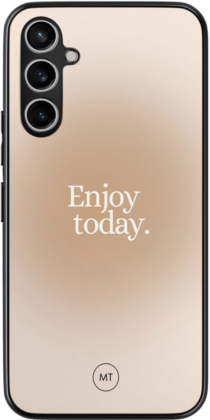 Coque rigide en TPU pour Samsung Galaxy A54 – Enjoy -en dès aujourd&rsquo;hui – Beige, Vert – Superbes Housses de téléphone