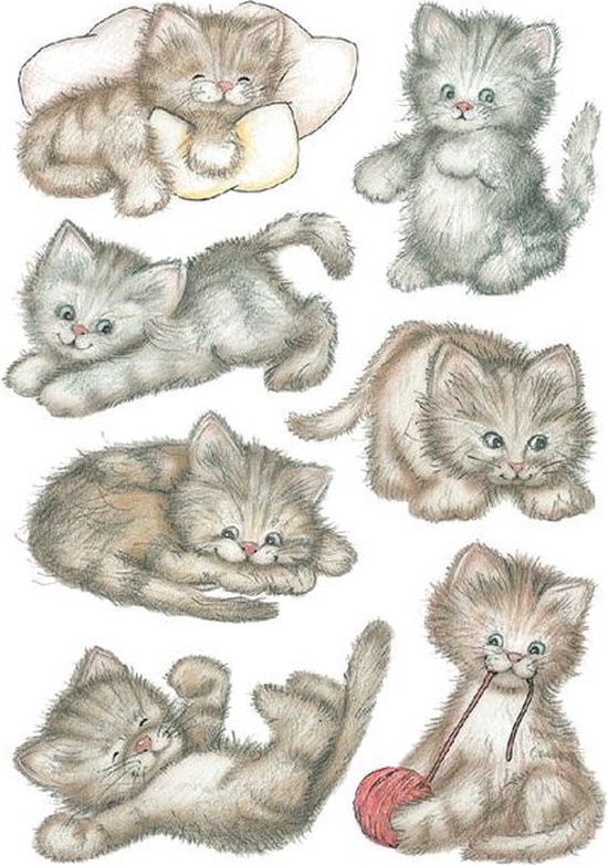 Etiquette HERMA 3777 chaton mignon – 10 pièces