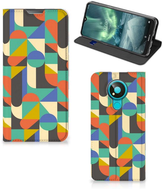 Bookcase Nokia 3.4 Smart Cover Funky Retro