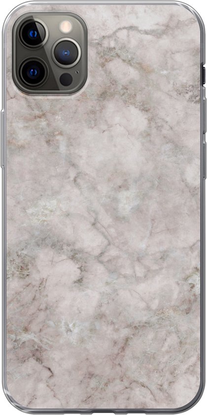Coque iPhone 12 Pro Max – Marbre – Motifs – Chic – Coque de téléphone en Siliconen