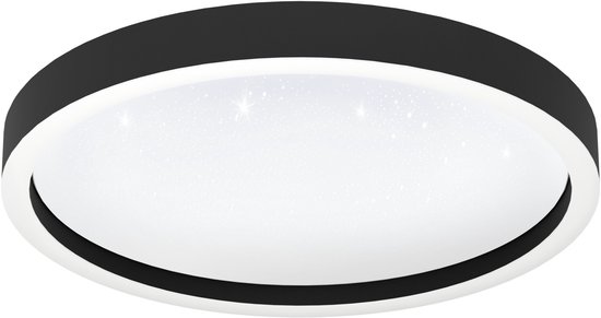 Plafonnier intelligent EGLO connect.z Montemorelos-Z – Ø 42 cm – Noir/Blanc – Lumière RVB et blanche réglable – Intensité variable – Zigbee