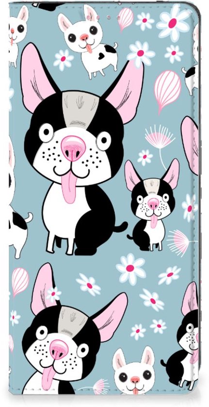 Étui de téléphone cadeau pour petit-fils OPPO A54 5G | A74 5G | A93 5G Flipcover Chiens