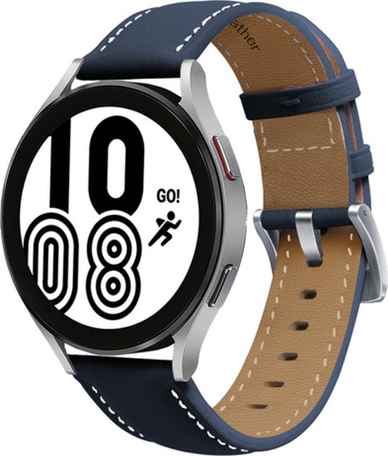 By Qubix Garmin Vivomove 3 – HR – Luxe – Sport – Style – Trend – Bracelet Cuir Premium – Bleu foncé