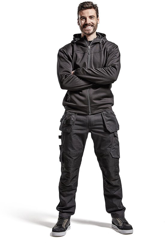 Blaklader BlÕklõder Service Pantalon de travail stretch noir / gris foncé – taille C52