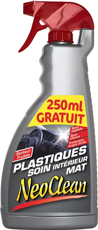 NEOCLEAN – Nettoyant plastiques soin intérieur mat – Spray de 750ml – 0711
