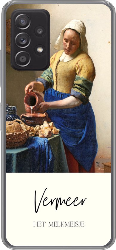 Coque Samsung Galaxy A53 5G – Art – Melkmeisje – Vermeer – Coque de téléphone en Siliconen