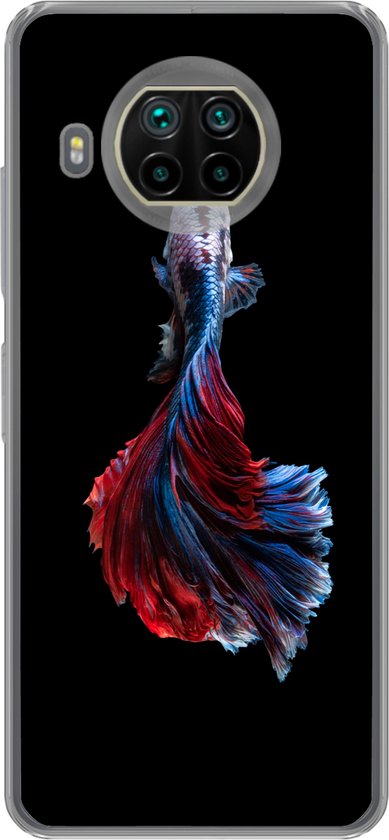 Convient pour la coque Xiaomi Mi 10T Lite 5G – Poisson – Staart – Zwart – Coque de téléphone en Siliconen