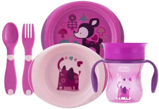 Chicco Tout ce dont vous avez besoin 12m + Ensemble rose 5 pièces 2019