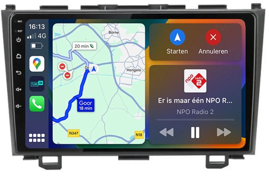 BG4U – Radio de Navigation Android sur mesure pour Honda CR- V 2007-2011 avec Apple Carplay et Android Auto