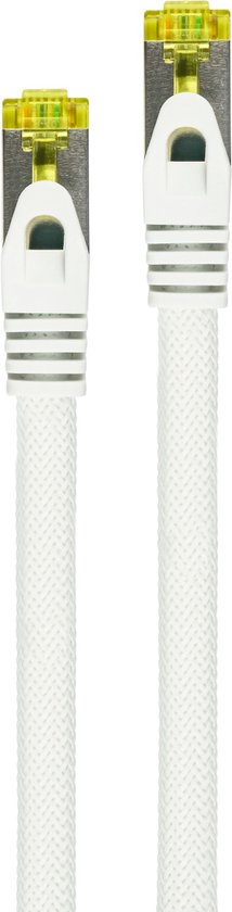 Câble réseau PYTHON S/FTP CAT7 10 Gigabit / blanc – LSZH – 0 mètre