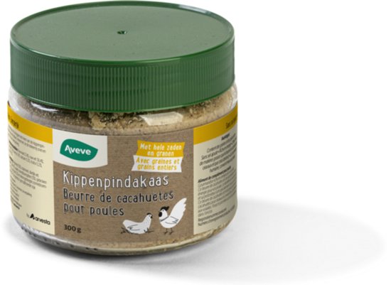 Aveve – Beurre de Cacahuète pour Poules – 300G – Snack Pour Poules – Riche en Énergie – Facile à Servir – Pour la Diversité