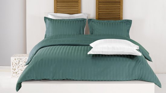 De Witte Lietaer Housse de couette Zygo 200 X 200/220 Katoen Vert