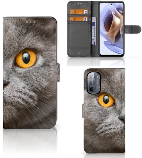 Coque Motorola Moto G31 | G41 Bibliothèque British Shorthair