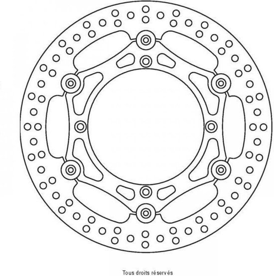 Disque de frein avant Sifam pour Moto Husqvarna 510 Te 4T 2004 à 2009 Ø260X120X3mm / AV Neuf