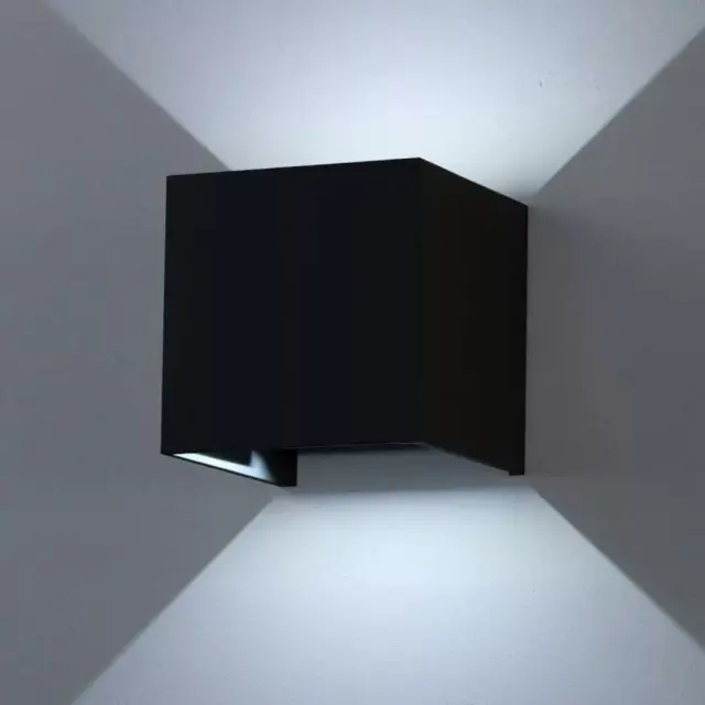 Inoleds – Applique Murale LED Cube Noir