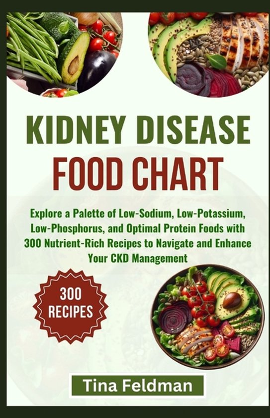 Dr Tina Approved and Verified Food List and Diet Cookbook- Kidney Disease Food Chart Explore a Palette of Low-Sodium, Low-Potassium, Low-Phosphorus, and Optimal Protein Foods with 300 Nutrient-Rich Recipes to Navigate and Enhance Your CKD Management