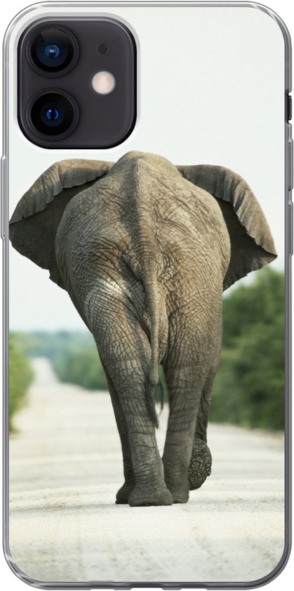 Coque iPhone 12 – Dos d&rsquo;éléphant – Siliconen